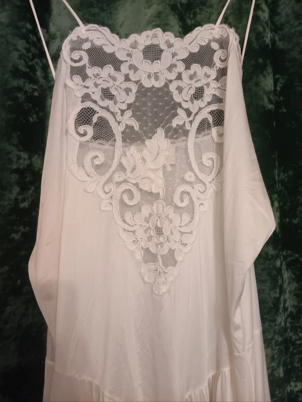 Victoria’s Secret Vintage Gold Label Bridal Lace Maxi Slip Dress  9230-V Sz  L
